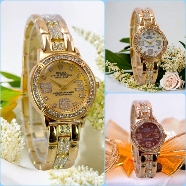 Rolex Quartz Luxurious Watches For Girls