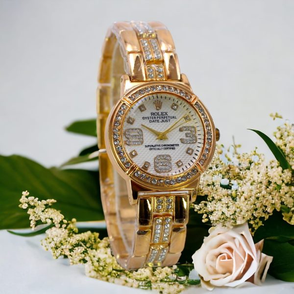 Rolex Quartz Luxurious Watches For Girls